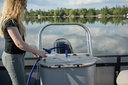 2024 Angler Qwest XRE LT 20' Pontoon Silver/Bright Blue