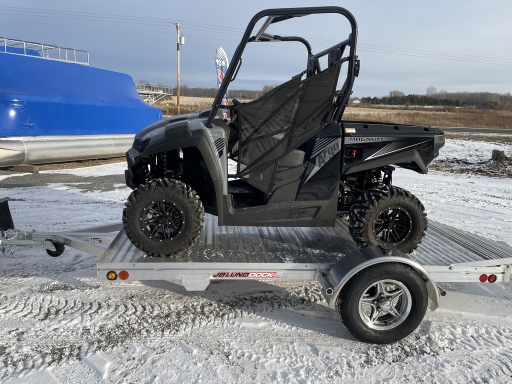 JB LUND 6' 6" X 10' ALUMINUM DECK W/RAMP UTILITY TRAILER