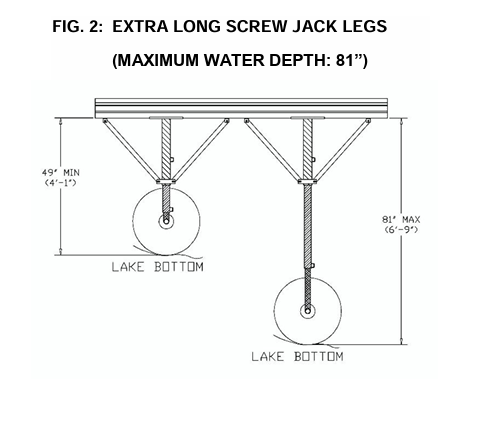 9166XL DAKA XL LOW PRO SCREW JACK LEGS