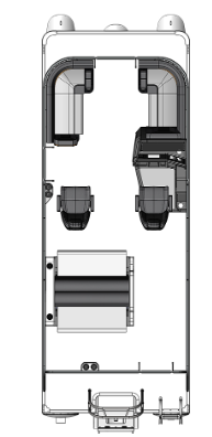 2024 Qwest M-Class 22' Tritoon 200hp Yamaha Black/White