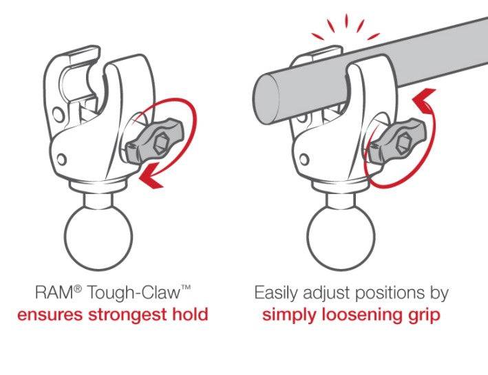 RAM TOUGH CLAW W/ROUND BASE