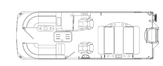 Premier Solaris 23' Rear Lounge PTX Tritoon W/Bunk Trailer