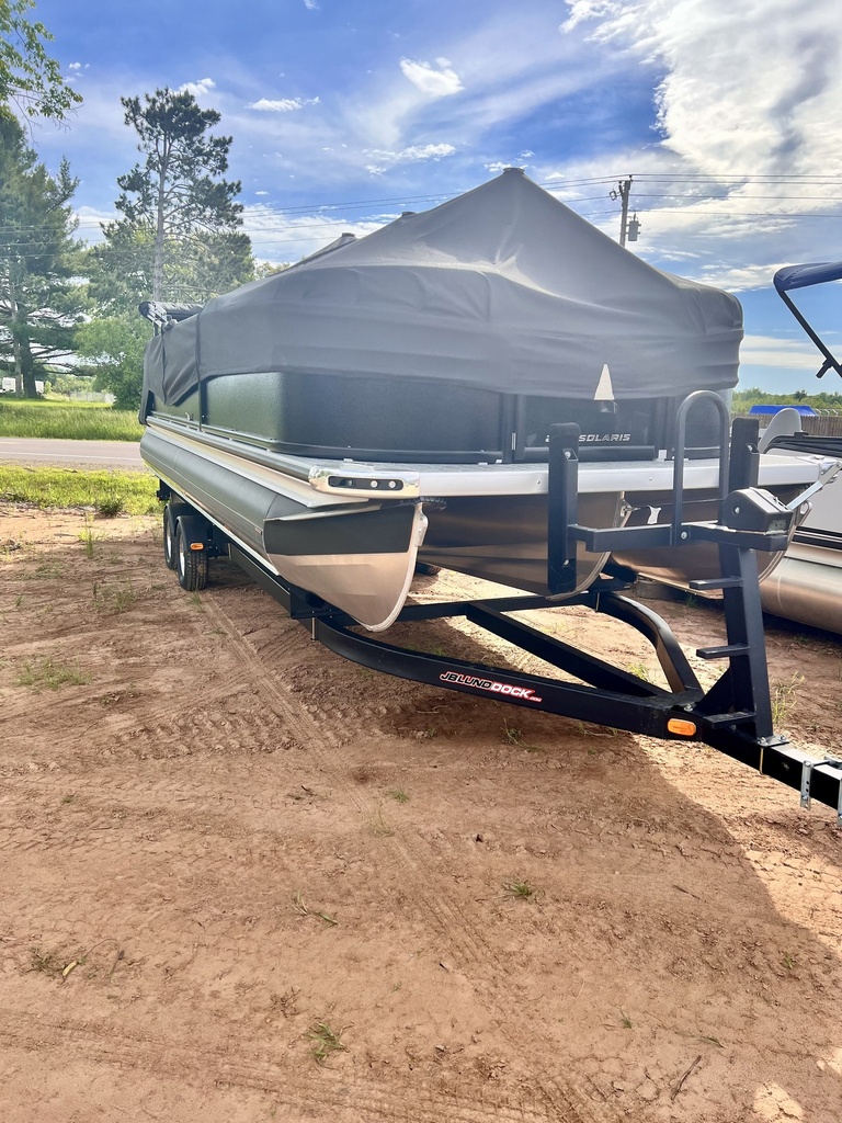 Premier Solaris 25' Rear Facing PTX Tritoon W/Bunk Trailer