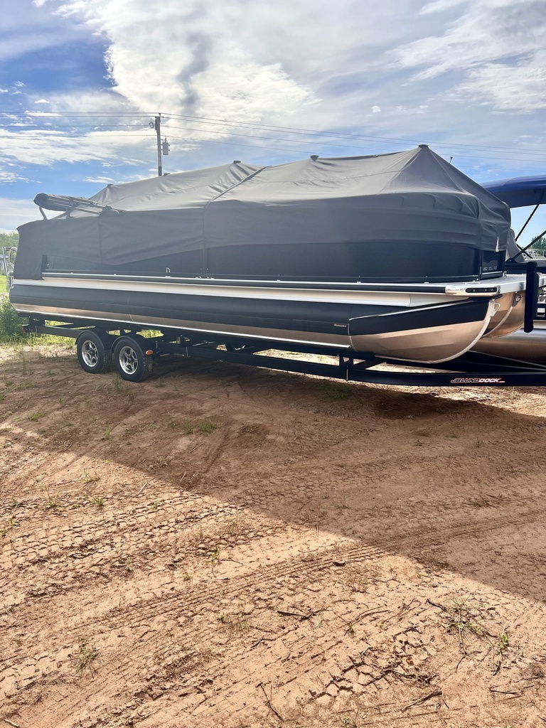 Premier Solaris 25' Rear Facing PTX Tritoon W/Bunk Trailer