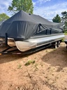 Premier Solaris 23' Rear Lounge PTX Tritoon W/Bunk Trailer