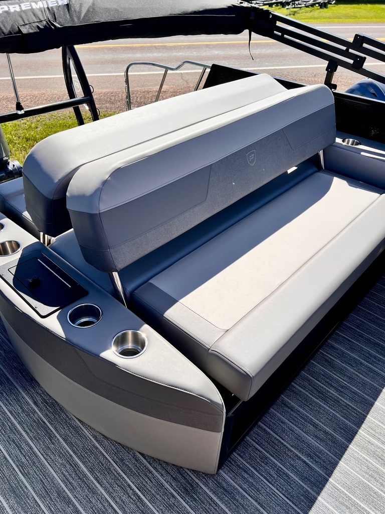 Premier Solaris 23' Rear Lounge PTX Tritoon W/Bunk Trailer