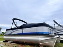 2024 Angler Qwest XRE LT 20' Pontoon W/ 60HP Honda Silver/Bright Blue 