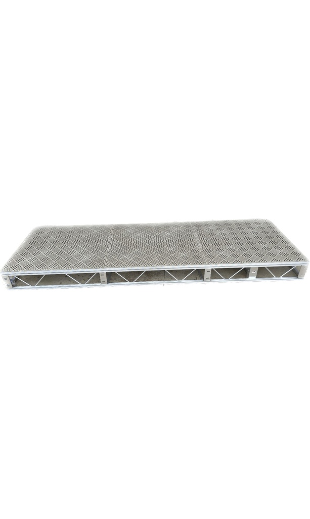 4x12 Dock Section With 4 Legs Grey Decking