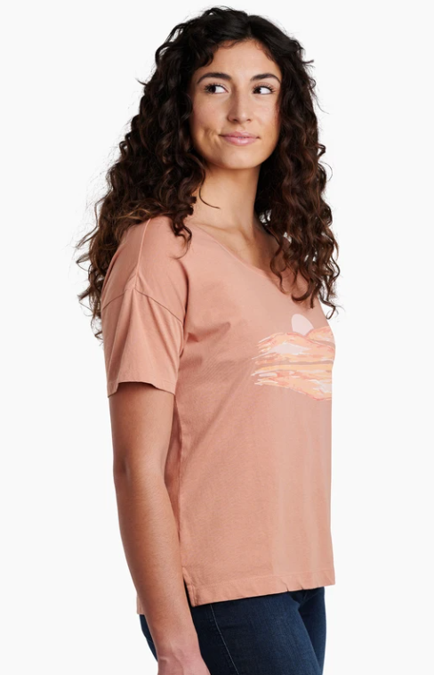 Kuhl: Painted Sunset Graphic Tee - Sandstone