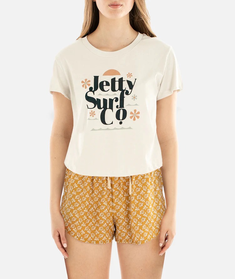 Jetty: Wildflowers Tee - Bone
