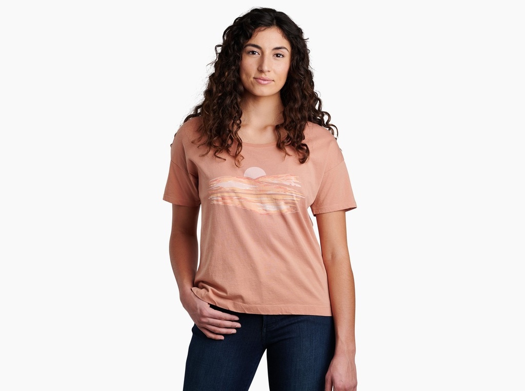 Kuhl: Painted Sunset Graphic Tee - Sandstone