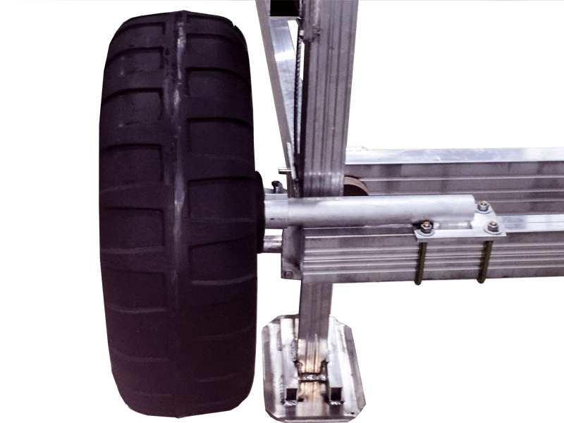 JB LUND BOAT LIFT ROLL IN WHEEL KIT W/ WHEELS (2015 AND OLDER)