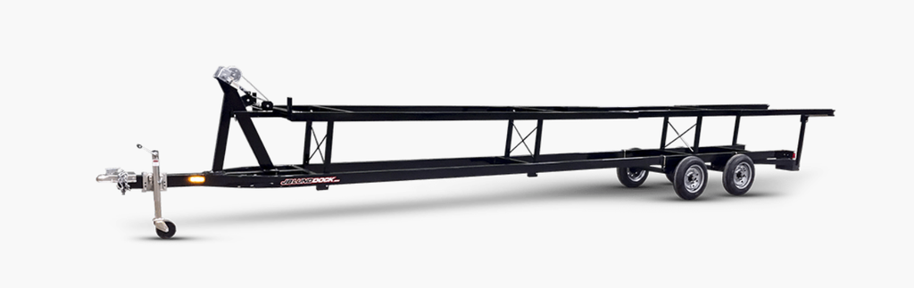 SLED BED 20FT SCISSORS PONTOON TRAILER