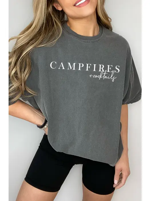 CAMPFIRES & COCKTAILS TEE