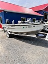 USED 14' FISHERMAN 145 W/25HP MERC