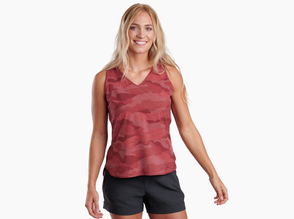 KUHL Women's Vantage Tank - Dark Dahlia Print