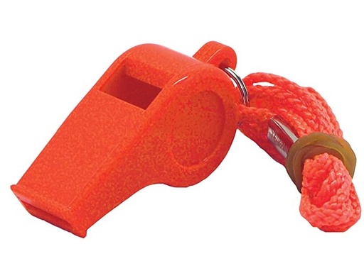 Marine Safety Whistle - Orange