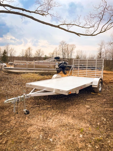 Sled Bed Aluminum Utility Trailer 6'6" x 12'