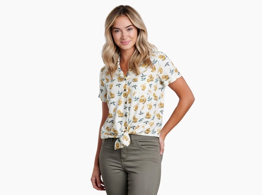 KUHL Elsie Short Sleeve - Ivory Lemons