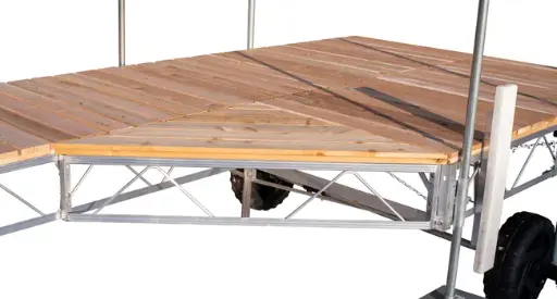 DAKA LP1056CA CORNER SECTION ALUMINUM/CEDAR DECKING